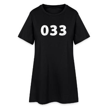 033 Amersfoort Leusden Hoevelaken Hoogland Eemdijk - Robe T-shirt Femme - noir - Devant