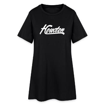 Chemise Houston - Robe T-shirt Femme - noir - Devant