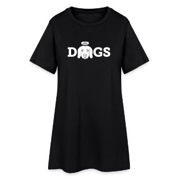 Holy Dogs (white) - Women’s T-Shirt Dress - black - Front