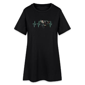 grenouille pouls coeur battement poison dart grenouilleSymbole icône - Robe T-shirt Femme - noir - Devant