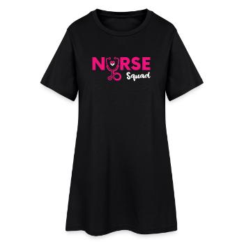 Drôle d’infirmière Cadeaux Tenues d’allaitement - Robe T-shirt Femme - noir - Devant