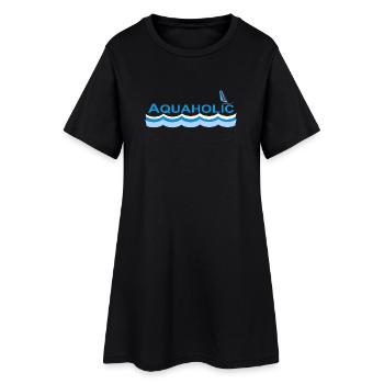 AQUAHOLIC - Robe T-shirt Femme - noir - Devant