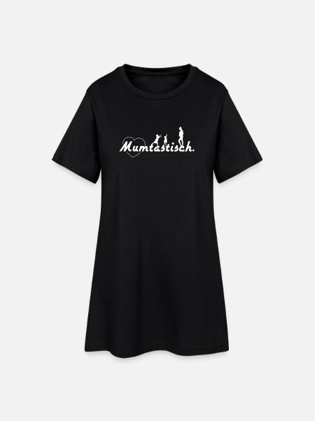 Mum-tastisch - Spruch Weiß - Frauen T-Shirt-Kleid - Schwarz