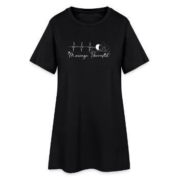 masser - Robe T-shirt Femme - noir - Devant
