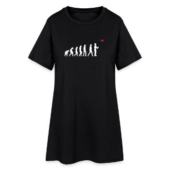 Evolution Drone Rétro Heartbeat - Robe T-shirt Femme - noir - Devant