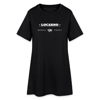 Coordonnées Locarno - Robe T-shirt Femme - noir - Devant