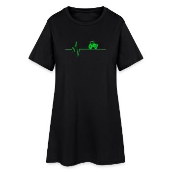 Tracteur Heartbeat Farmer - Robe T-shirt Femme - noir - Devant