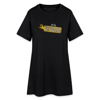 Umarme den Apex, nicht die Realität - Frauen T-Shirt-Kleid - Schwarz - Vorne
