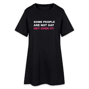 Certaines personnes ne sont pas gays pour passer à autre chose, LGBTQ+ - Robe T-shirt Femme - noir - Devant