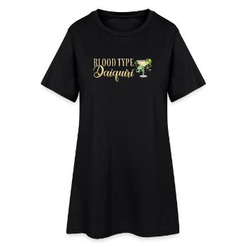 Groupe sanguin de la fête de jeune fille Daiquiri - Robe T-shirt Femme - noir - Devant