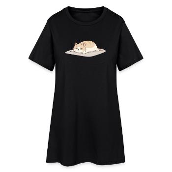 Chat drôle pour femmes, hommes et amoureux des chats - Robe T-shirt Femme - noir - Devant