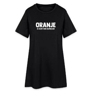 Oranje is echt een Kutkleur - Nederland - Niederla - Frauen T-Shirt-Kleid - Schwarz - Vorne