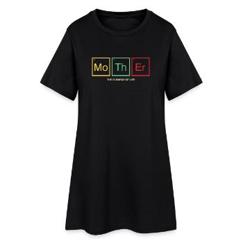 Mother Tableau périodique Don de Maman - Robe T-shirt Femme - noir - Devant