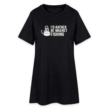 Neodymium Magnet Fishing Magnetic Fisher - Women’s T-Shirt Dress - black - Front