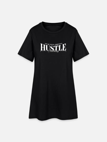 Logo de l’ambition Hustle Clothing - Robe T-shirt Femme - noir
