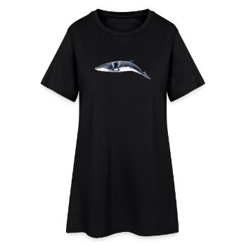 Minke whale - Petit rorqual - Minke whale - Women’s T-Shirt Dress - black - Front
