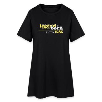 legend born 1985 birthday gift vintage 1985 - Women’s T-Shirt Dress - black - Front