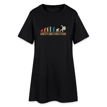 Wrestling Evolution Artwork - Women’s T-Shirt Dress - black - Front