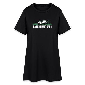 Rasenflüsterer Garten Rasenmäher Rasenflüsterer - Frauen T-Shirt-Kleid - Schwarz - Vorne