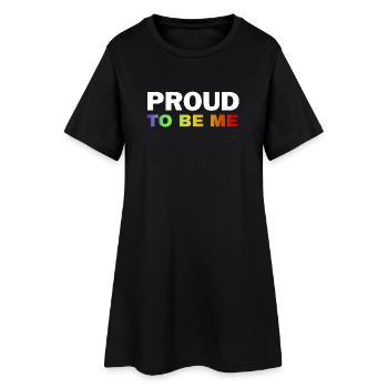 Vibrant Pride Empowerment Design - Women’s T-Shirt Dress - black - Front