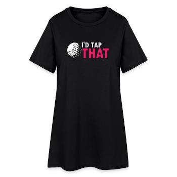 Je tapais cette blague drôle d’humour de golf en disant - Robe T-shirt Femme - noir - Devant