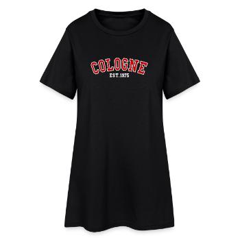 Cologne Est.1975  - Women’s T-Shirt Dress - black - Front