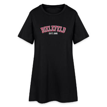 Bielefeld fondée en 1995 - Robe T-shirt Femme - noir - Devant