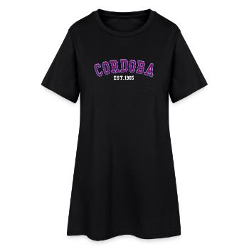 Córdobe Fondé en 1965 - Robe T-shirt Femme - noir - Devant