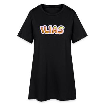 Iliade comme travail - Robe T-shirt Femme - noir - Devant