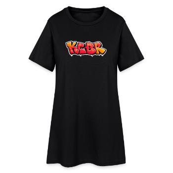 KCBR Graffiti Burst Design - Women’s T-Shirt Dress - black - Front