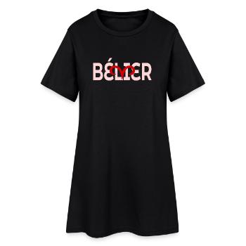 Bélier - Robe T-shirt Femme - noir - Devant