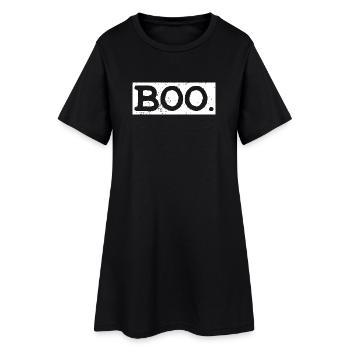 Typographie d’Halloween Boo Bold - Robe T-shirt Femme - noir - Devant