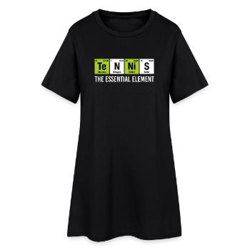 Élément essentiel du tennis Chimie drôle - Robe T-shirt Femme - noir - Devant