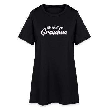 Meilleur design de cœur de grand-mère - Robe T-shirt Femme - noir - Devant
