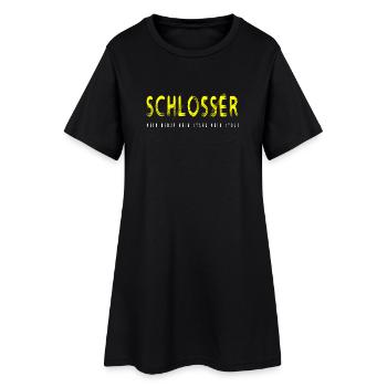 Schlosser Handwerker Design - Frauen T-Shirt-Kleid - Schwarz - Vorne
