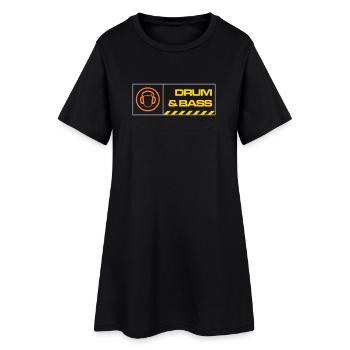 db warning - Women’s T-Shirt Dress - black - Front