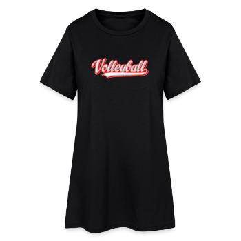 Volley-ball - Robe T-shirt Femme - noir - Devant