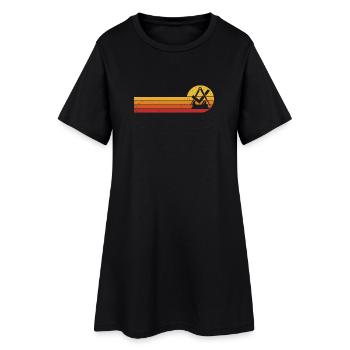 Charpentier Guilde de charpentier Signe Guilde d’artisanat - Robe T-shirt Femme - noir - Devant