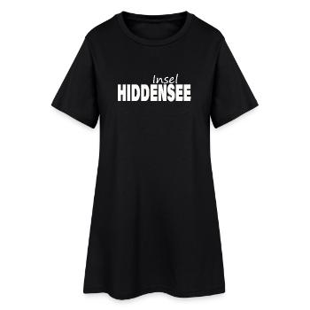 HIDDENSEE - Frauen T-Shirt-Kleid - Schwarz - Vorne