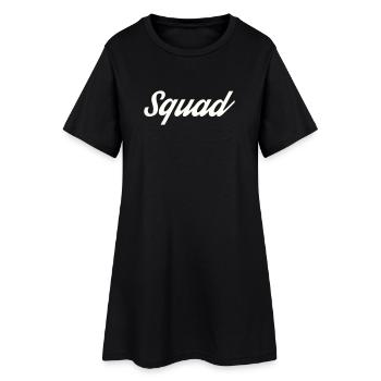 Escouade - Robe T-shirt Femme - noir - Devant