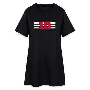 Numéro 10 France  - Robe T-shirt Femme - noir - Devant