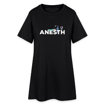 Anesth Cadeau Médecin Iade Infirmière anesthésiste - Robe T-shirt Femme - noir - Devant