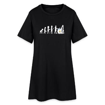 Humour Evolution Manip Radio mobile Radiologie - Robe T-shirt Femme - noir - Devant