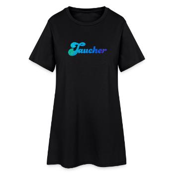 Taucher Schnörkel Beruf Meer Ozean Unterwasserwelt - Frauen T-Shirt-Kleid - Schwarz - Vorne