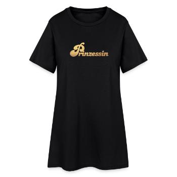 Princesse Gold Girl Luxe Choyé Cool Citations - Robe T-shirt Femme - noir - Devant