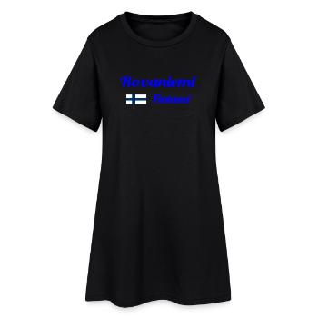 Rovaniemi Finlande - Imprimés élégants - Robe T-shirt Femme - noir - Devant