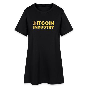 Industrie du bitcoin - Robe T-shirt Femme - noir - Devant