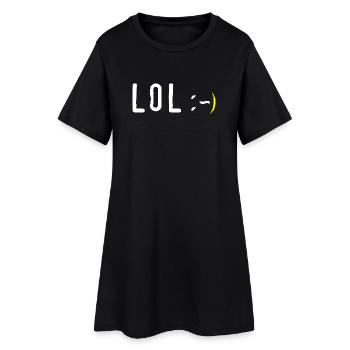 lol - Robe T-shirt Femme - noir - Devant