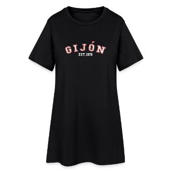 Gijón Est. 1976 - Women’s T-Shirt Dress - black - Front