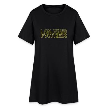 I am your father! - Frauen T-Shirt-Kleid - Schwarz - Vorne